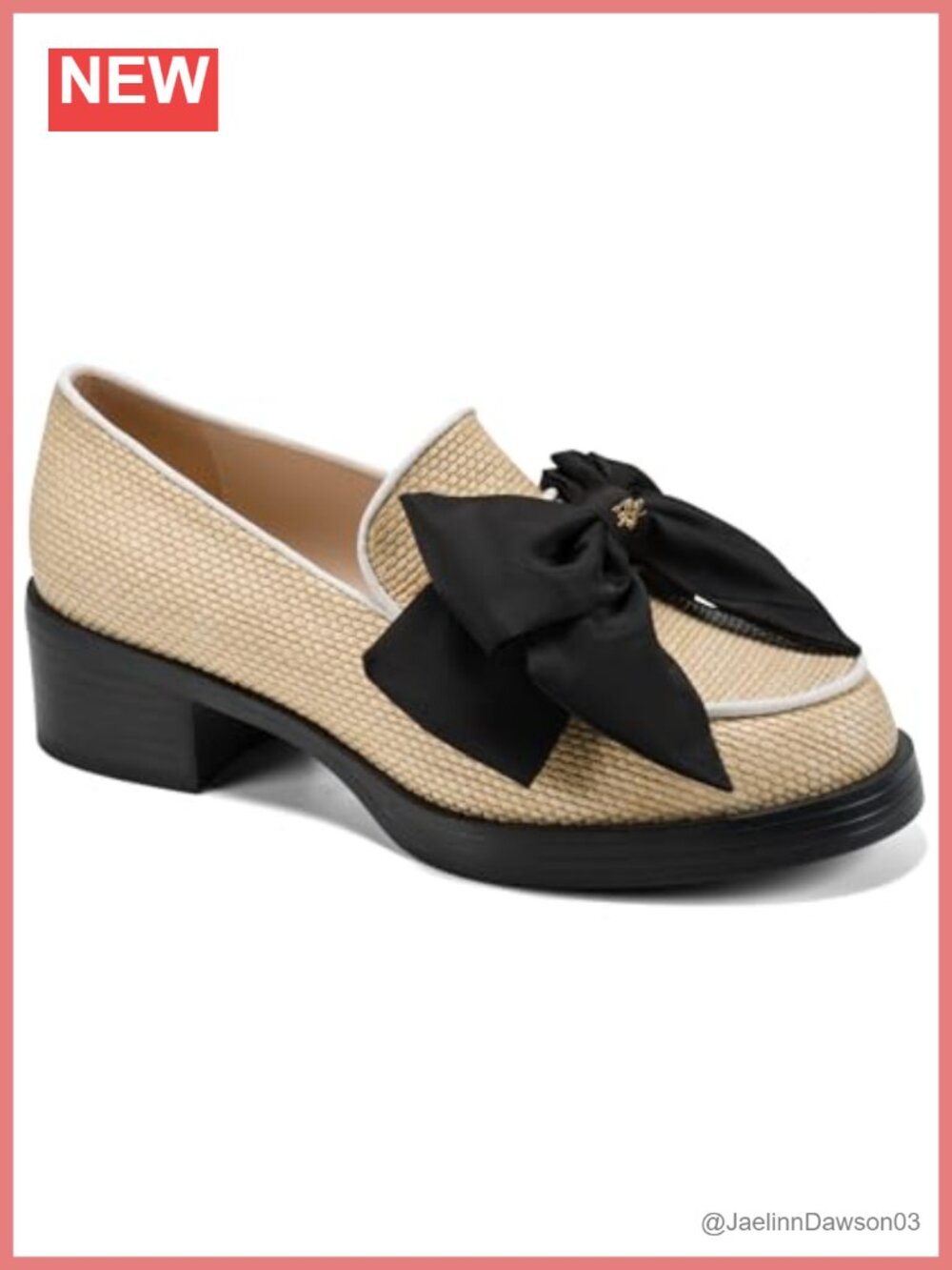 Karl Lagerfeld Women's Camilla Bow Loafer - Block Heel, Closed Toe, Slip On